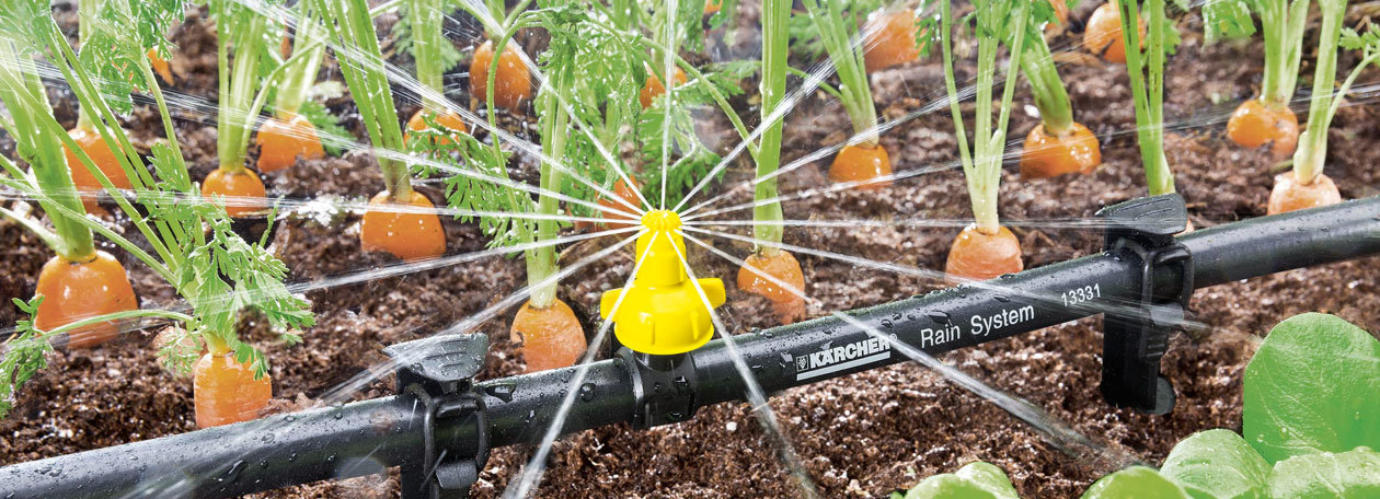 Karcher Rain System Zastosowanie systemu nawadniania Karcher w ogrodzie.